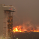 Canyon Fire and the ULA launch facility (Image: Santa Barbara County Fire Department / @EliasonMike)